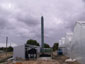 2MW coal boiler flue and coal bunker